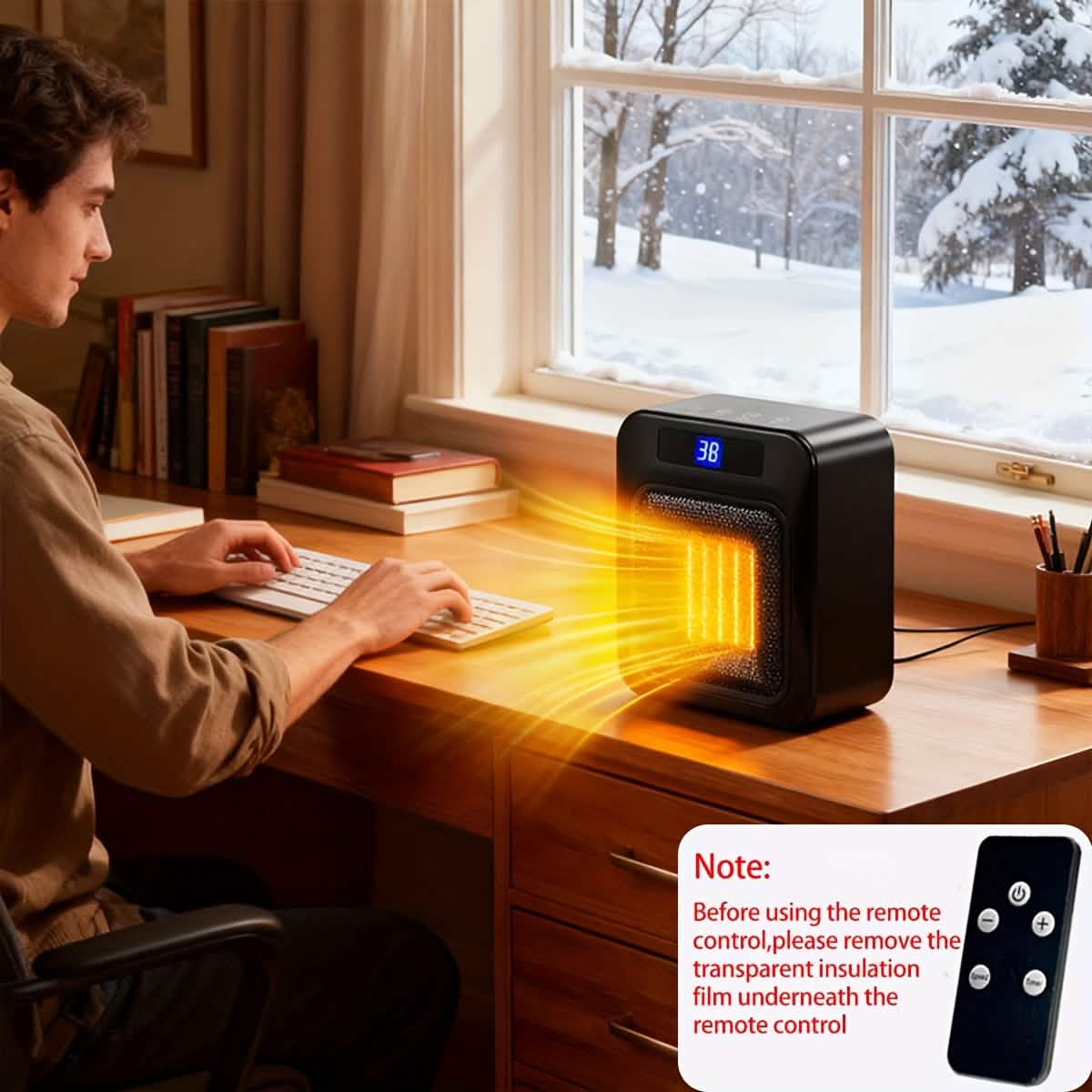 Space Heater 1500W with Remote